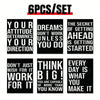 Motivational Office Poster Set: Modern Art Designs for Living Room and Classroom Decor