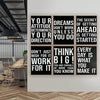 Motivational Office Poster Set: Modern Art Designs for Living Room and Classroom Decor