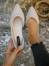 Chic and Charming: Women's Pointed Toe Slip-On Flats for Work, Party, Shopping, and School