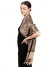 Elegant Vintage Style Jacquard Scarf for Fashionable Outings