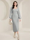 Luxe Lantern Sleeve Sweater Dress: A Chic Winter Essential