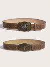 Western Charm: 2pc Cowgirl Style Beaded Belts for Daily Use