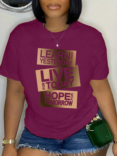 Empower Your Day: 'Learn, Live, Hope' Teacher Graphic Tee