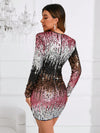 Glittering Glamour: Zip Back Sequin Bodycon Dress