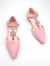 Rhinestone Glamour: Women's Luxurious Hollow-Out Party Flats