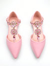 Rhinestone Glamour: Women's Luxurious Hollow-Out Party Flats