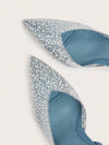 Sparkling Blue High Heel Sandals: Perfect for Weddings, Parties, and More