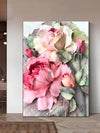 Flower Thick Oil Painting Canvas Wall Art - Elegant Décor for Any Room