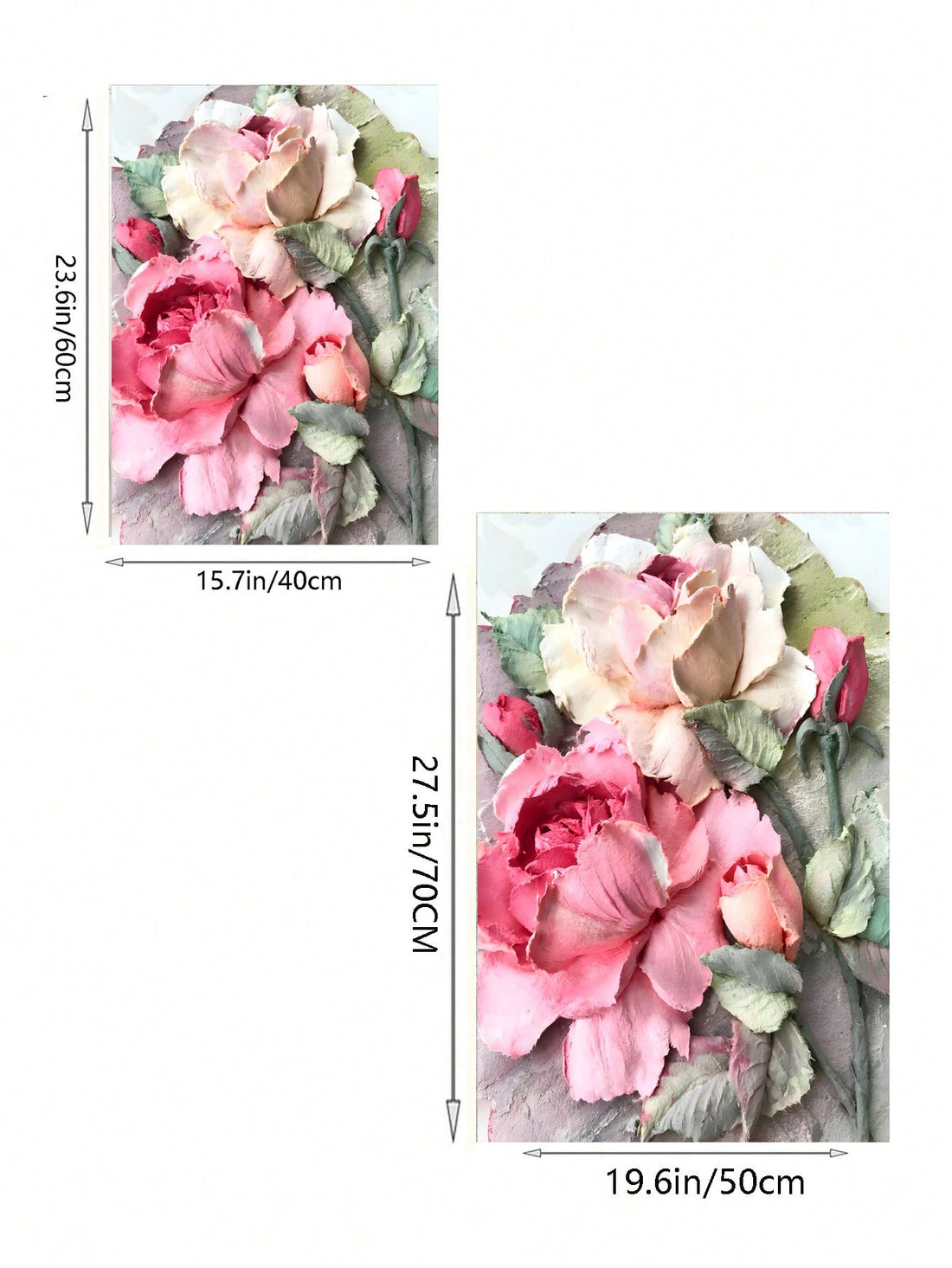 Add an elegant touch to any room with our Flower Thick Oil Painting Canvas Wall Art. Made with high quality materials, this piece is sure to be a beautiful addition to your home décor. Its vibrant colors and intricate detailing make it the perfect statement piece for any space.