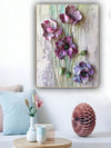 Flower Thick Oil Painting Canvas Wall Art - Elegant Décor for Any Room