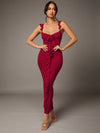 Heart Stopping Red Mesh Ruffle Dress: Perfect for Valentine's Day