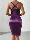 Ravishing Ruched Mini Dress with Plunging Neckline