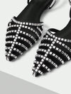 Sparkling Steps: Rhinestone Ankle Strap Flats for Your Vacation Wardrobe - Summer Sale!