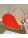 Chic Heart-Shaped Evening Bag: The Perfect Clutch for Weddings, Parties, and Valentine's Day!