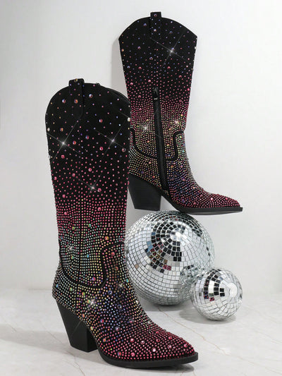 Introducing Sparkling Style: Women's Mid-Calf <a href="https://canaryhouze.com/collections/women-boots" target="_blank" rel="noopener">Boots</a>, the ultimate blend of fashion and functionality. Adorned with stunning rhinestones, these boots are perfect for making a statement. With a mid-calf design, they provide the ideal balance of comfort and style. Elevate any outfit and sparkle with confidence.