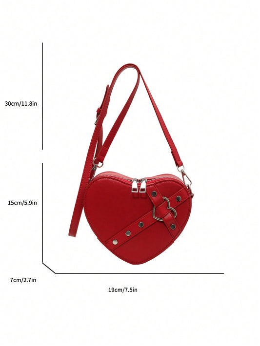 Chic Luxury Heart-Shaped Shoulder Bag - The Perfect Gift for Stylish Couples