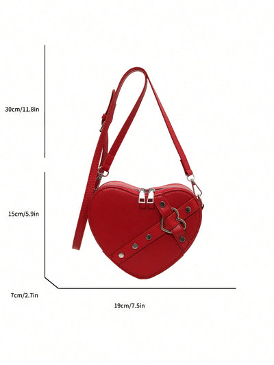 Chic Luxury Heart-Shaped Shoulder Bag - The Perfect Gift for Stylish Couples