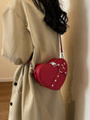 Chic Luxury Heart-Shaped Shoulder Bag - The Perfect Gift for Stylish Couples