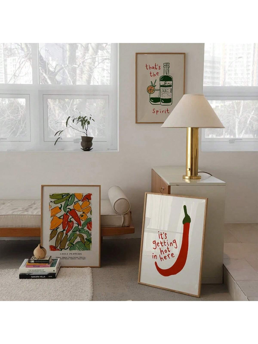 Add a pop of color to your kitchen with our Colorful Chili Prints Wall Art Set. The vibrant designs are sure to spice up your décor, while adding a touch of personality to your space. Made with quality materials, these prints are a perfect addition to any kitchen.