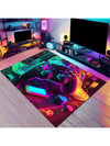 Crystal Velvet Game Controller Rug: Level Up Your Home Decor Game!