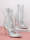 Glam It Up: Women's Rhinestone-Decorated Fashion Boots