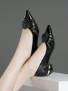 Elevate Your Style: 2024 Spring Autumn New Arrival Women's Chunky Heel Pointed Toe Pumps