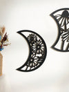 Boho Moon Phase Wall Decor Set: Elevate Your Space with Nordic Wood Art