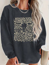 Leopard & Bull Head Print Sweatshirt: Cozy and Stylish!