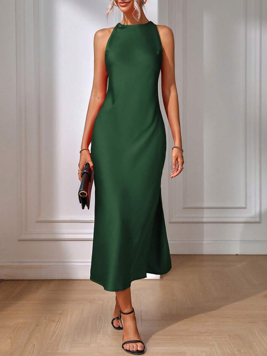 Product angle 40 of Chic Sleeveless Maxi Dress for Women - Elegant Long Dress by EMERY ROSE for dress styling