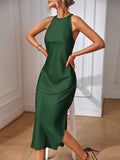 Side view 42 of Chic Sleeveless Maxi Dress for Women - Elegant Long Dress by EMERY ROSE for dress styling
