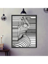 Nude Abstract Canvas Art: Creative Gift for Bedroom and Living Room Décor