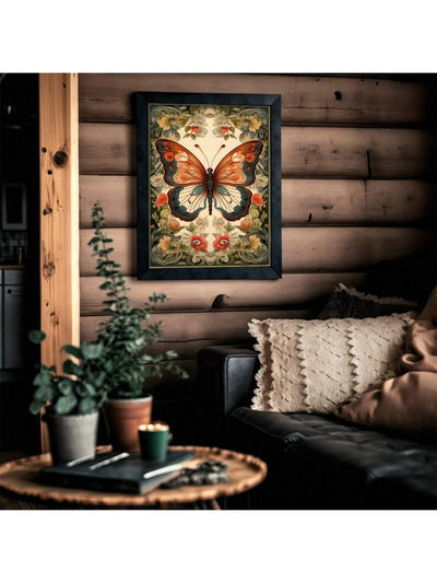 Vintage Butterfly Museum Collection: 3-Piece Wall Art Print Set