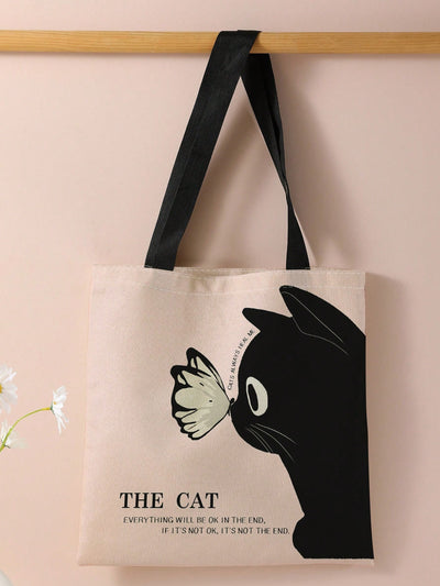 This Feline Fashion tote bag features a unique cat pattern and is made of high-quality linen material. Perfect for everyday use, it offers both style and durability. With its spacious design and comfortable shoulder strap, it is a must-have accessory for any feline lover.