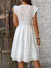 Sweet and Sassy: Women's Embroidered Short Sleeve Summer Dress