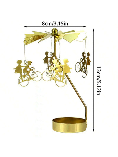 Enchanting Windmill Carousel Candle Holder: A Unique Valentine's Day Souvenir