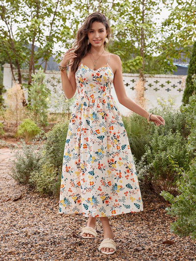 Floral Fantasy: Women's Summer Outfits Cami Dress