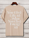 Embrace Your Style with the Ultra-Loose Men's Slogan Graphic T-Shirt