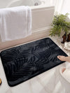 Modern Leaf Patterned Floor Mat: Stylish and Absorbent Addition to Your Home Decor