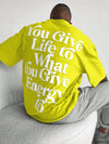 Embrace Your Style with the Ultra-Loose Men's Slogan Graphic T-Shirt