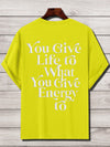 Embrace Your Style with the Ultra-Loose Men's Slogan Graphic T-Shirt