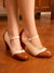 Chic Vintage Two-Tone High Heeled Pumps: Ideal for Summer, Graduation, and Prom!