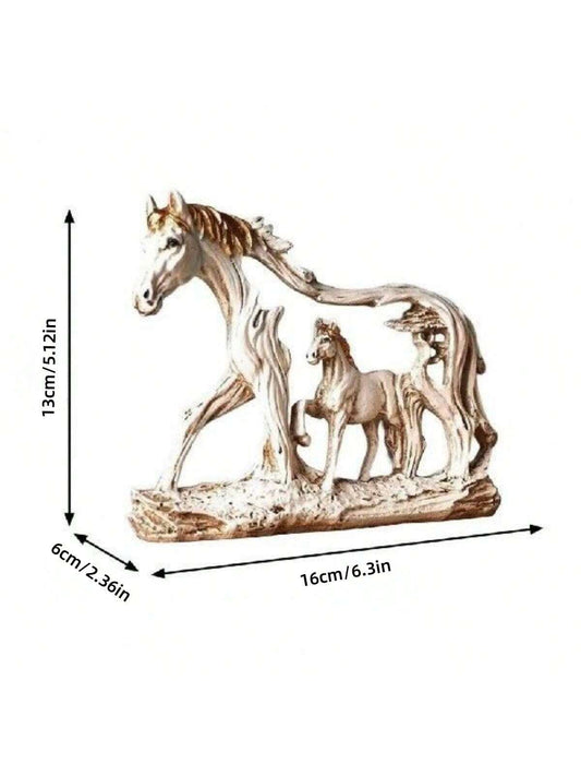Light up Your Space with the Animal Statue Horse Compact Decoration