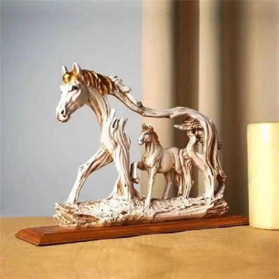 Light up Your Space with the Animal Statue Horse Compact Decoration