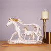 Light up Your Space with the Animal Statue Horse Compact Decoration