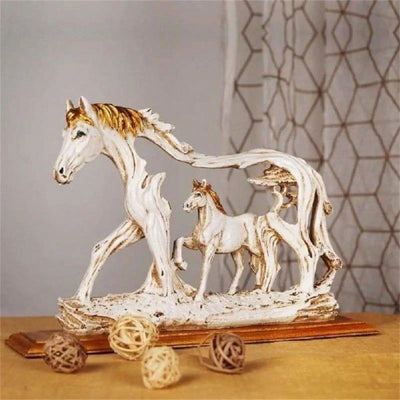Light up Your Space with the Animal Statue Horse Compact Decoration
