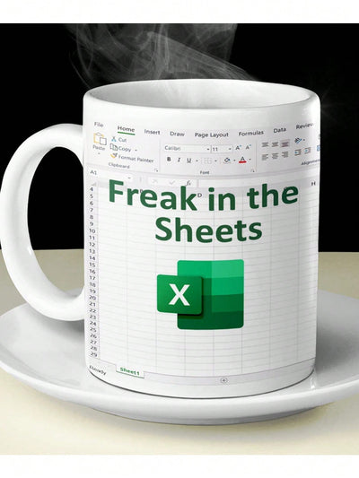 Spreadsheet Excel Mug - Funny Office Gift for Coworkers