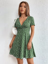 Chic Polka Dot V-Neck Wrap Dress for Effortless Spring-Summer Elegance