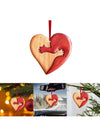 Love Blooms: Romantic Heart-Shaped Wooden Hanging Garden Ornament for Valentine's Day