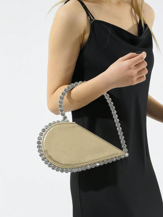 Chic Heart-Shaped Evening Bag: The Perfect Clutch for Weddings, Parties, and Valentine's Day!