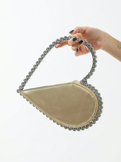 Chic Heart-Shaped Evening Bag: The Perfect Clutch for Weddings, Parties, and Valentine's Day!